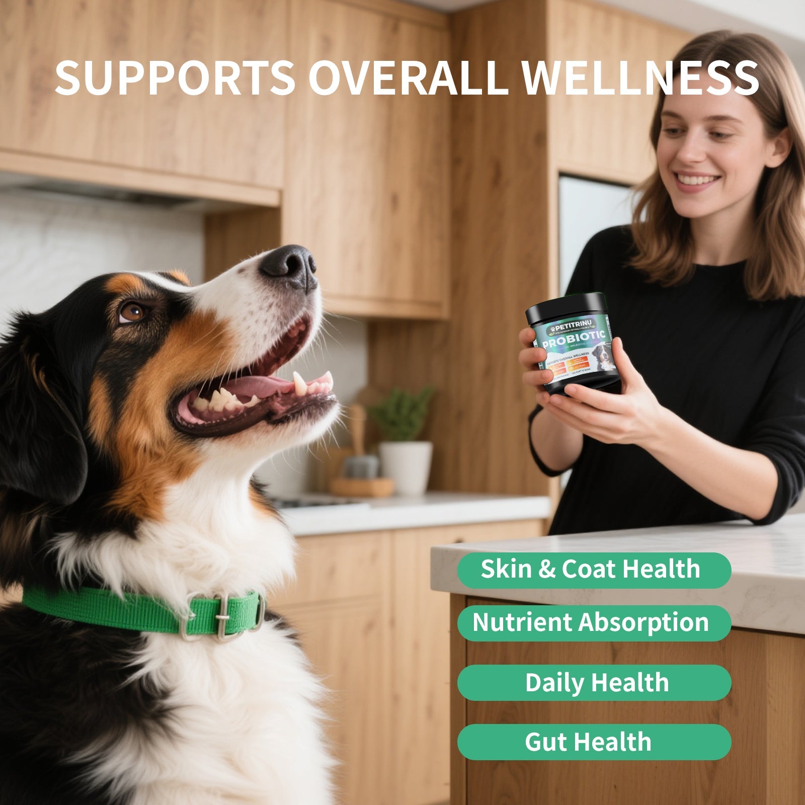Comprehensive Dog Probiotic & Digestive Enzymes Supplement, 120 Soft